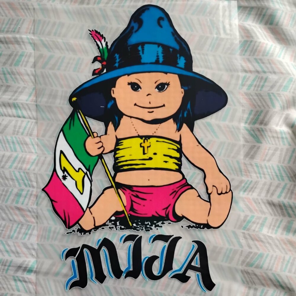 Vintage MIJA- IRON ON TRANSFER - Heat Transfer Patch - Very rare!